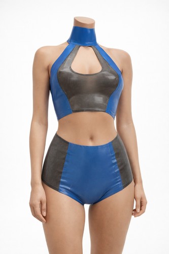 Latex rubber fetish wear - latex,