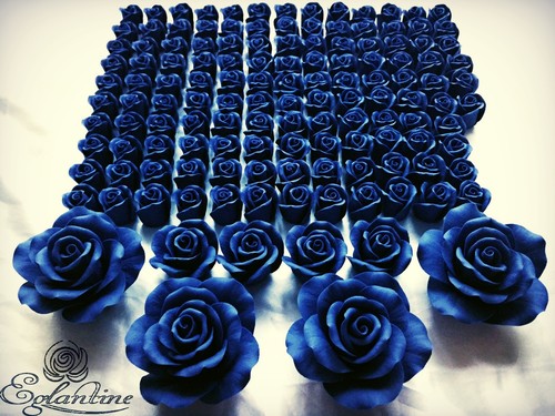 Handmade sugar roses - , cake