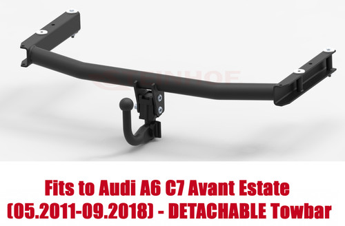 Detachable tow bar for - detachable, audi