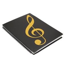 Sheet Music Folder, 60 Pages, Sheet Music/Holder,Fits Letter Size A4,5078