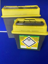 Sharpsafe Sharps Bin 9L or 30L Medical Waste Tattoo Syringe Blade Insulin Needle