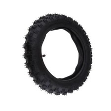 Black 2.50-10 Rubber Tire and Inner Tube Set for CRF50 PW50