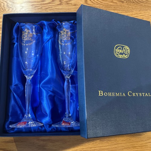 Bohemia crystal pair 50th - pair,