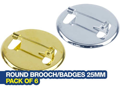 Round brooch backs - backs, pack