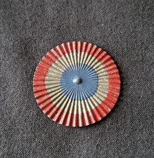 Metal Hairstyle Cockade 34mm