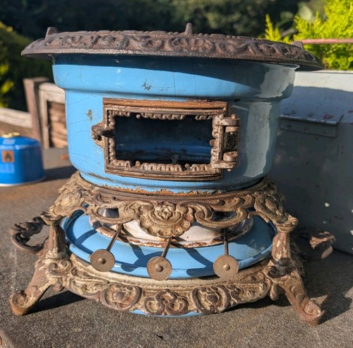Antique cast iron enamel - iron, &