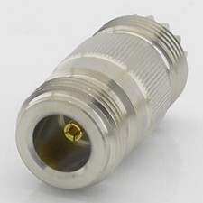 N Type Female to SO239 UHF Socket Adaptor, PL259 Coupler Barrel Joiner