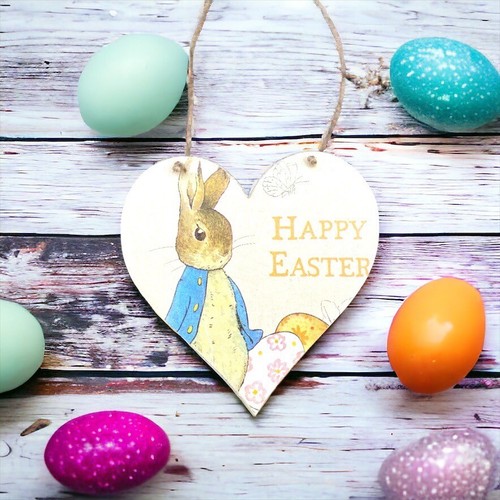 Peter rabbit wooden hanging - peter,