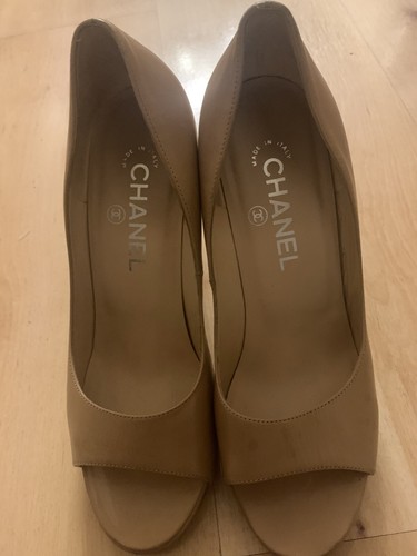 Chanel cork heel pumps - heel,
