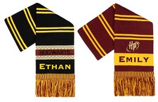 Harry Potter Personalised Scarf Woolly Scarf Gryffindor Hogward Scarf One Size