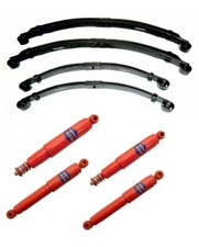 LAND ROVER SERIES 2/3 SWB 88" FRONT & REAR PARABOLIC SPRINGS + SHOCKS ABSORBERS