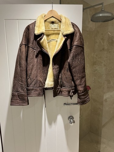 Vintage sheepskin flight
