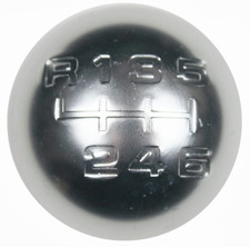 chrome R1 round 6 speed gear shift knob for Fiat 124 spider Mazda MX5 ND
