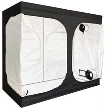 Grow Tent 240 x 120 cm Hydroponics, Grow Box, White Lined Tent 2.4 x 1.2 M