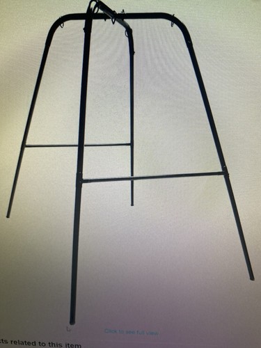 Freestanding metal swing frame - freestanding,