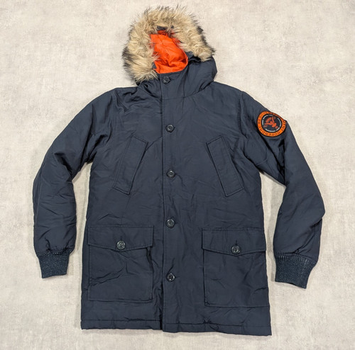 Superdry parka mens navy - superdry, m