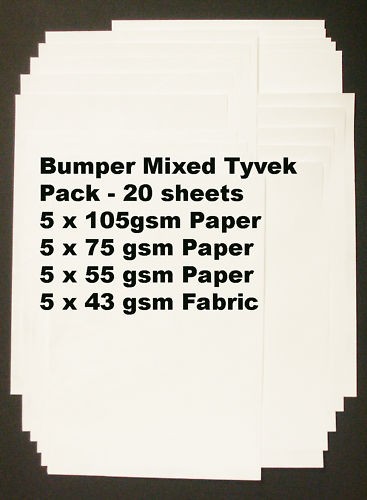 Tyvek paper fabric mixed - &,
