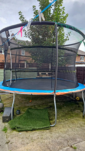 Round outdoor trampoline adult - round,