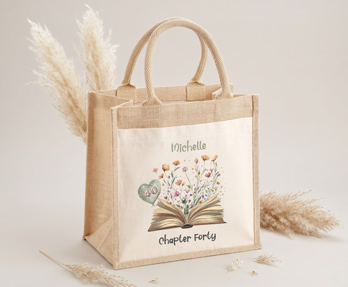 Personalised jute bag gift - jute, gift-