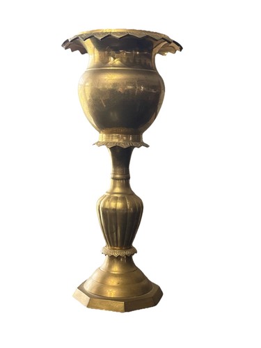 Large vintage brass - vintage, vase