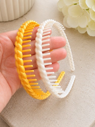 Braided hair comb headband - braided,