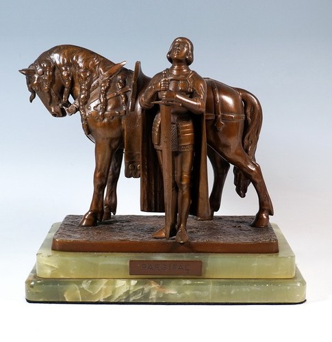 Wiener bronze parsifal horse - parsifal,