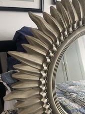 Sunburst Mirror, Antique Gold