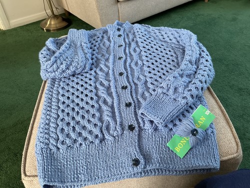 Hand knitted aran - knitted, style