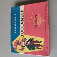 VINTAGE Buccaneer Board Game Waddingtons 1958  Incomplete