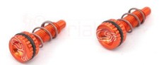 CSP TRIALS BIKE BRAKE AND CLUTCH LEVER BITE POINT FREE PLAY ADJUSTERS ORANGE