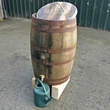 Oak Whiskey Barrel Water Butt