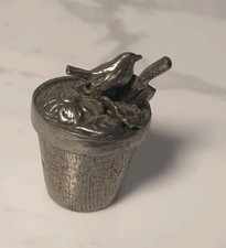 Woodsetton Pewter Robin Trinket Box