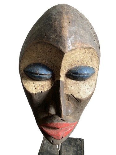 Old tribal ibiobio mask - tribal,