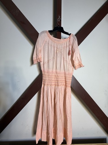Antique 1920s 1930s - pink, gauze