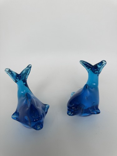 Murano style blue glass - blue,