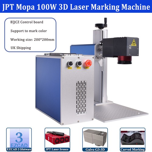 100w jpt mopa fiber laser - 3d,