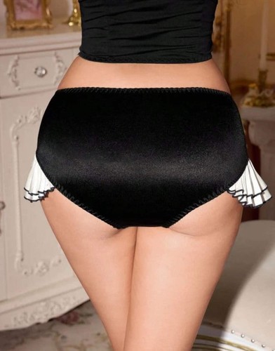 Silky feel satin frilly - feel,