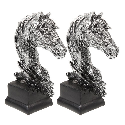 2pcs retro horse head - ,