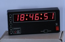 12v Digital LED Rally Clock / Stopwatch: Hours, Minutes and Seconds
