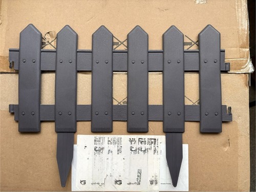 Plastic picket fence - plastic,