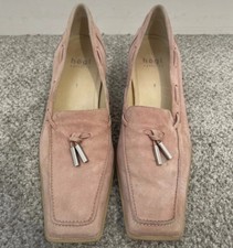 Suede loafers Shoes rose blush pink Hogl size 7