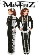 Misfitz blk PVC & lace