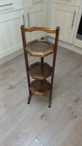 Vintage tier folding - 3-tier, wooden