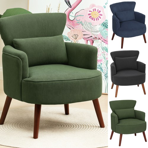 Upholstered armchair with - armchair,