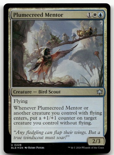 Plumecreed mentor 228 - #228, (foil)