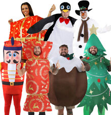 NOVELTY CHRISTMAS COSTUMES FANCY DRESS ADULTS UNISEX FUNNY OUTFITS XMAS PARTY 