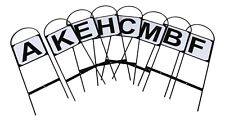 SHIRES STEEL HOOP DRESSAGE MARKERS  Stick In Ground Set Of 8 A B C E F H K M