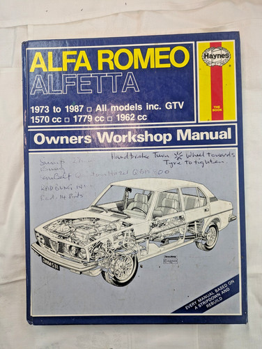 Haynes alfa romeo alfetta - haynes:,