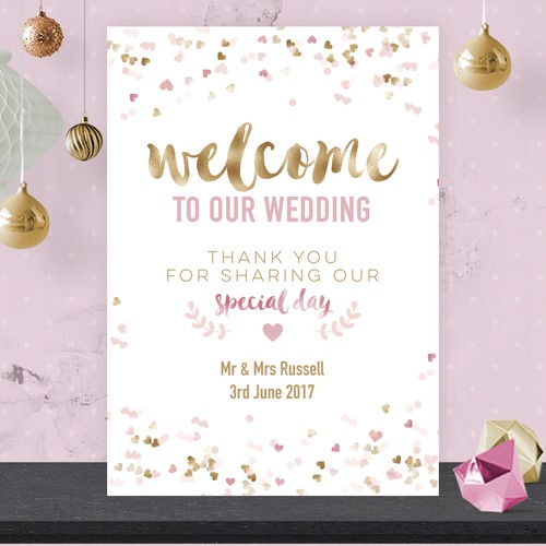 Personalised welcome our - welcome, to