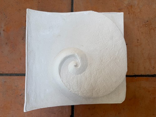 Pure white wall - white, sculpture